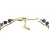 imageFossil Womens Stainless Steel GoldTone Beaded BraceletGold Lapis Bead