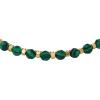 imageFossil Womens Stainless Steel GoldTone Beaded BraceletGold Malachite Bead