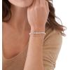 imageFossil Womens Stainless Steel GoldTone Beaded BraceletGoldHowlite