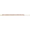 imageFossil Womens Stainless Steel GoldTone Beaded BraceletGoldPink Rhodochrosite