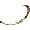imageFossil Womens Stainless Steel GoldTone Beaded BraceletGoldTigers Eye