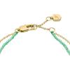 imageFossil Womens Stainless Steel GoldTone Beaded BraceletGoldTurquoise Evil Eye