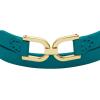 imageFossil Womens Stainless Steel and Genuine Leather Bracelet for WomenDLink Blue
