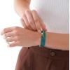imageFossil Womens Stainless Steel and Genuine Leather Bracelet for WomenDLink Blue