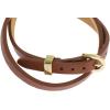 imageFossil Womens Stainless Steel and Genuine Leather Bracelet for WomenHeritage DLink Brown Double Wrap