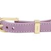 imageFossil Womens Stainless Steel and Genuine Leather Bracelet for WomenHeritage Purple