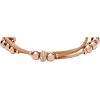 imageFossil Womens Stainless Steel and Genuine Leather Bracelet for WomenRose Gold GlitzTan