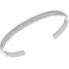 imageFossil Womens Sterling Silver or SilverTone Stainless Steel Chain Bracelet for WomenHarlow SilverTone Linear Bangle