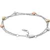 imageFossil Womens Sterling Silver or SilverTone Stainless Steel Chain Bracelet for WomenSilver TriTone Heart