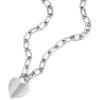 imageFossil Womens Sterling Silver or SilverTone Stainless Steel Pendant Chain Necklace for WomenHarlow SilverTone Heart Chain