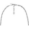 imageFossil Womens Sterling Silver or SilverTone Stainless Steel Pendant Chain Necklace for WomenHeritage Chain