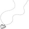 imageFossil Womens Sterling Silver or SilverTone Stainless Steel Pendant Chain Necklace for WomenSilver Heart Pendant