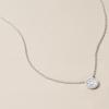 imageFossil Womens Sterling Silver or SilverTone Stainless Steel Pendant Chain Necklace for WomenSilver Mosaic Disc