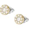 imageFossil Womens Sterling Silver or Stainless Steel Stud Earrings for WomenGold Glitz Disc