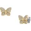 imageFossil Womens Sterling Silver or Stainless Steel Stud Earrings for WomenGold Glitz Sutton Butterfly