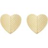 imageFossil Womens Sterling Silver or Stainless Steel Stud Earrings for WomenGold Harlow Linear Heart