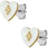 imageFossil Womens Sterling Silver or Stainless Steel Stud Earrings for WomenGold Mother of Pearl Heart