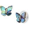 imageFossil Womens Sterling Silver or Stainless Steel Stud Earrings for WomenGoldBlue MOP Butterfly