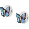 imageFossil Womens Sterling Silver or Stainless Steel Stud Earrings for WomenGoldBlue MOP Butterfly