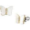 imageFossil Womens Sterling Silver or Stainless Steel Stud Earrings for WomenMOP Butterfly
