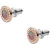 imageFossil Womens Sterling Silver or Stainless Steel Stud Earrings for WomenRose Gold Gray Mother of Pearl