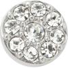imageFossil Womens Sterling Silver or Stainless Steel Stud Earrings for WomenSilver Glitz Disc
