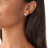 imageFossil Womens Sterling Silver or Stainless Steel Stud Earrings for WomenSilver Glitz Disc
