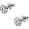 imageFossil Womens Sterling Silver or Stainless Steel Stud Earrings for WomenSilver Glitz Disc