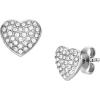 imageFossil Womens Sterling Silver or Stainless Steel Stud Earrings for WomenSilver Glitz Heart