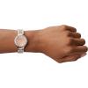 imageFossil Womens Virginia Quartz Stainless Steel ThreeHand WatchSilverPink