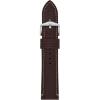 imageFossil Mens 22mm Dark Brown LiteHide Leather Watch BandBrown LeatherSilver