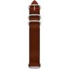 imageFossil Mens 22mm Dark Brown LiteHide Leather Watch BandBrownSilver