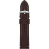 imageFossil Mens 22mm Dark Brown LiteHide Leather Watch BandDark BrownSilver