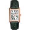 imageFossil Mens Carraway Quartz Stainless Steel ThreeHand WatchGreen LeatherRose Gold