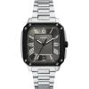 imageFossil Mens Crosby ThreeHand Date Stainless Steel WatchSilverBlack