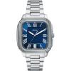 imageFossil Mens Crosby ThreeHand Date Stainless Steel WatchSilverBlue