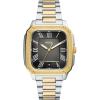 imageFossil Mens Crosby ThreeHand Date Stainless Steel WatchSilverGoldBlack