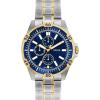 imageFossil Mens Garrett Multifunction TwoTone Stainless Steel WatchTwo ToneBlue