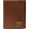 imageFossil Mens Leather Trifold Wallet for MenHayes Brown
