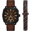 Brown Leather/Black Gift Set Brown Leather/Black Gift Set