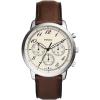 Brown Leather/Silver Arabic Numerals