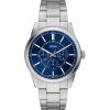 imageFossil Mens Pearson Multifunction Stainless Steel WatchSilverBlue