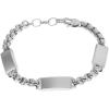 Silver ID Chain Engravable Silver ID Chain Engravable