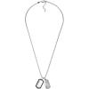 Silver/Black Grooved Tag Silver/Black Grooved Tag