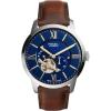 Brown Leather/Silver/Blue Dial Brown Leather/Silver/Blue Dial