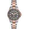 imageFossil Womens Blue Dive Quartz Stainless Steel ThreeHand WatchRose GoldSilverGray