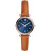 Brown Leather/Rose Gold/Blue Brown Leather/Rose Gold/Blue