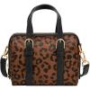 imageFossil Womens Carlie Satchel HandbagBlackLeopard