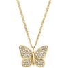 imageFossil Womens GoldTone Stainless Steel Pendant Chain Necklace for WomenGold Glitz Sutton Butterfly