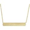imageFossil Womens GoldTone Stainless Steel Pendant Chain Necklace for WomenGold Harlow Linear Texture Bar
